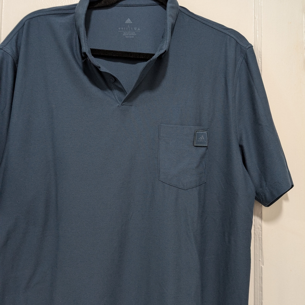 Adidas Men's Blue Polo Shirt